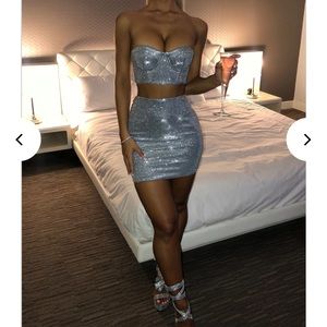 Babyboo Fashion Silver Glitter set